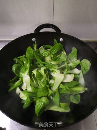 素炒油菜的做法步骤：3