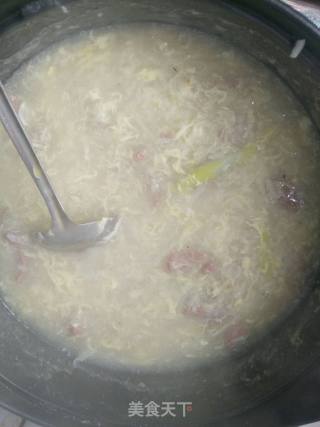 滑蛋牛柳粥的做法步骤：7