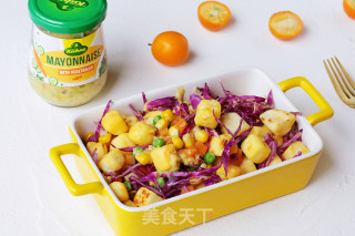 馒头蔬菜什锦沙拉的做法步骤：13