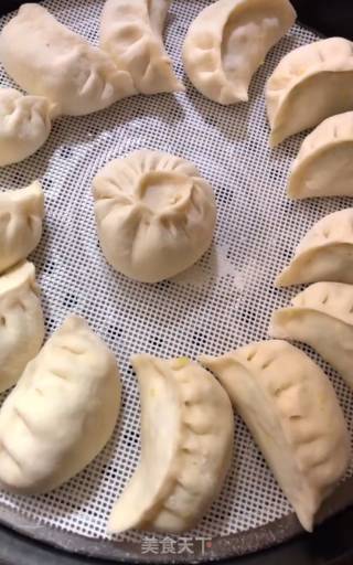 如何制作西葫芦素馅蒸饺的做法步骤：13