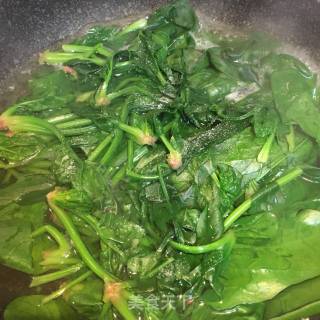 菠菜拌豆干的做法步骤：3