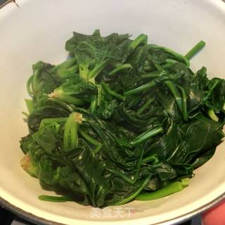 菠菜拌豆干的做法步骤：4