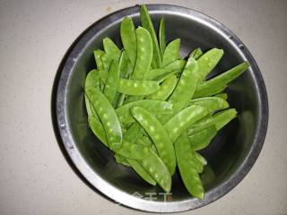 #腊味#腊肉荷兰豆的做法步骤：4