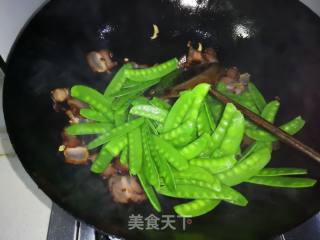 #腊味#腊肉荷兰豆的做法步骤：8
