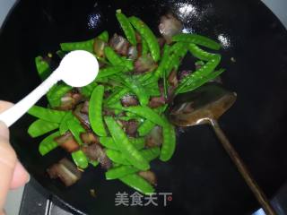 #腊味#腊肉荷兰豆的做法步骤：9