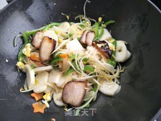 腊肉炒年糕的做法步骤：10