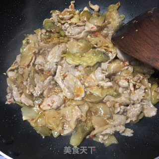 榨菜炒肉片的做法步骤：8