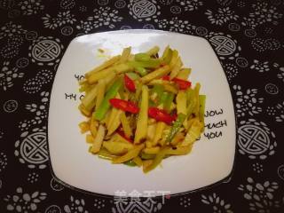 蚝油双笋(怎么去除鲜笋的涩味)的做法步骤：8
