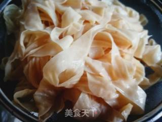 生菜拌人造肉的做法步骤：2