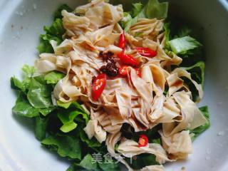 生菜拌人造肉的做法步骤：5