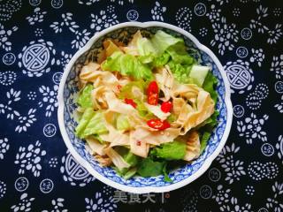 生菜拌人造肉的做法步骤：7
