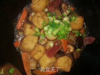 砂锅油豆腐的做法步骤：9