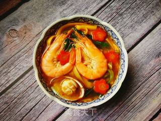 #团圆饭#三鲜胡萝卜面的做法步骤：10
