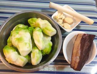 #年夜饭#腊肉炒儿菜#腊味#的做法步骤：1
