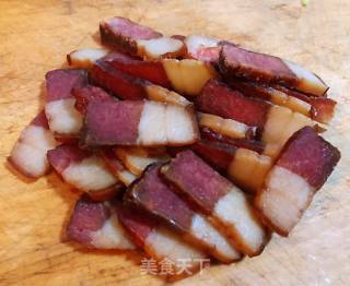 #年夜饭#腊肉炒儿菜#腊味#的做法步骤：2