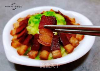 #年夜饭#腊肉炒儿菜#腊味#的做法步骤：13