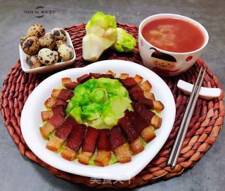 #年夜饭#腊肉炒儿菜#腊味#的做法步骤：14