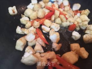 牛肉炒油豆腐的做法步骤：5