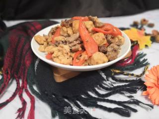牛肉炒油豆腐的做法步骤：9