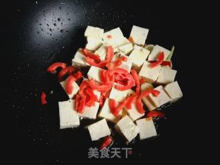 千叶菜炒豆腐的做法步骤：5
