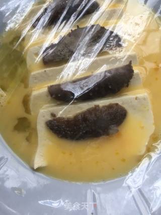 豆腐海参蒸水蛋的做法步骤：7