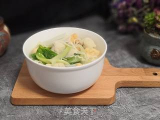 油豆腐鱼丸面的做法步骤：5