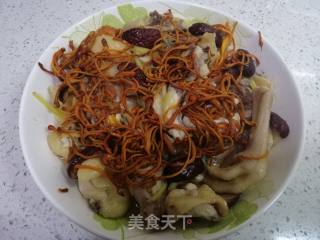 虫草花红枣蒸鸡的做法步骤：4