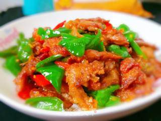 青椒炒酥肉的做法步骤：15