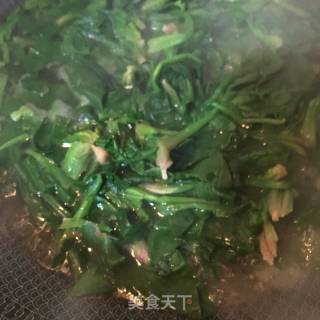 菠菜拌毛蚶的做法步骤：11