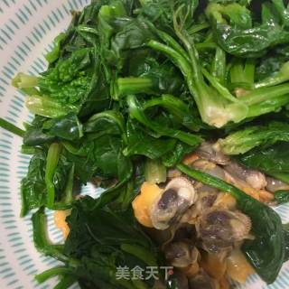 菠菜拌毛蚶的做法步骤：12