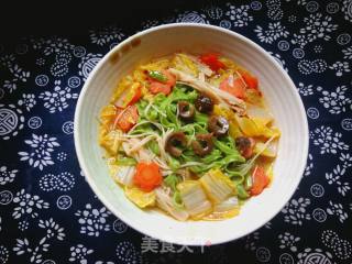 海参菜芯菠菜面的做法步骤：19
