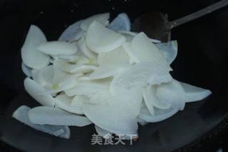 萝卜炒肉片的做法步骤：4