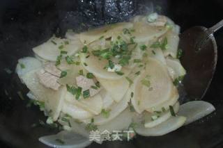 萝卜炒肉片的做法步骤：7