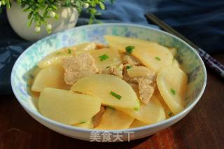 萝卜炒肉片的做法步骤：8