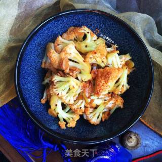老干妈炒菜花的做法步骤：10