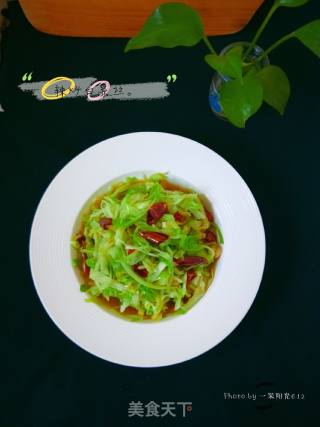 小炒白菜的做法步骤：9