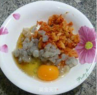 虾仁泡菜煎饼的做法步骤：7