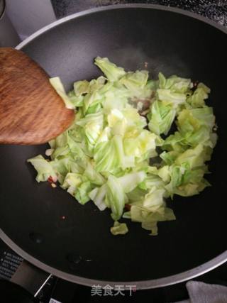 蚝油蒜香炝包菜的做法步骤：6