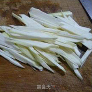 扁豆茭白炒面的做法步骤：6