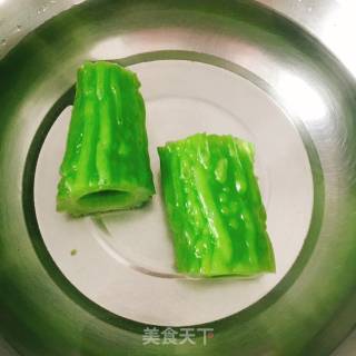 紫薯苦瓜圈的做法步骤：2
