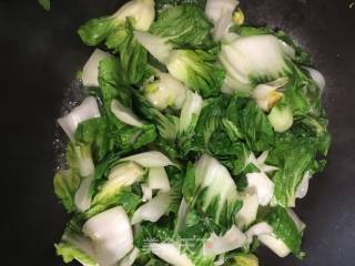 家常菜蛋饺烧青菜的做法步骤：5