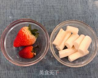 山药夹心草莓的做法步骤：1