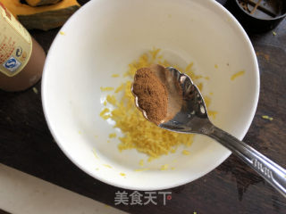 柠香肉桂烤南瓜的做法步骤：2