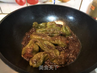 尖椒酿肉的做法步骤：9