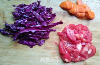 三蔬蛋花汤的做法步骤：1