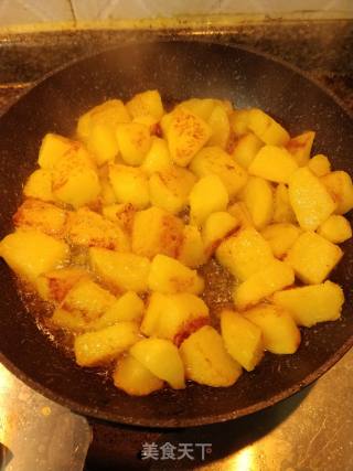 糖醋麻辣锅巴土豆坨坨的做法步骤：2