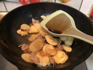 慈菇炒肉片的做法步骤：8