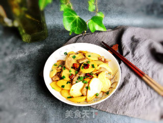 慈菇炒肉片的做法步骤：10