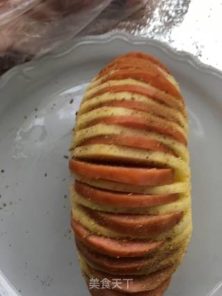 “烤箱菜”烤风琴土豆的做法步骤：7