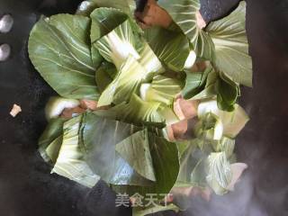 冻豆腐烧油菜的做法步骤：8